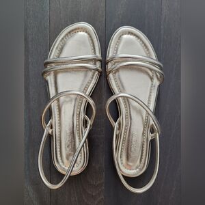 Gold sandals